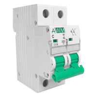 Автоматичний вимикач AWM 4.5kA 2р 32А, х-ка С