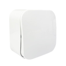 Вимикач  1-кл. накладний AWM DARA білий  ІР20