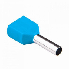 Накінечник TAKEL ізольований втулковий для 2-х пров.  ТЕ 0,5/8мм (100шт./уп.)