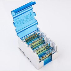 Шина нульова на DIN-рейку (крос-модуль)  4x7отв. 125A  TAKEL