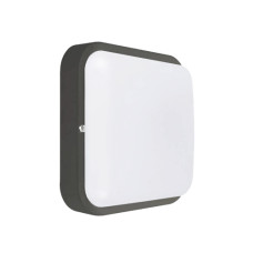 Світильник "Квадро-12 Д" квадрат чорний з датч. руху  230V 12W 5000K ІР54