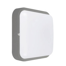 Світильник "Квадро-18 Д" квадрат сірий з датч. руху  230V 18W 5000K ІР54