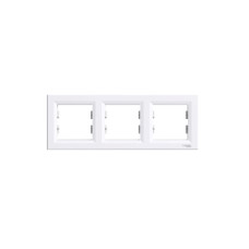 Рамка 3-на горизонтальна,  Schneider Electric,  Asfora, біла