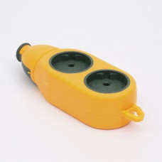Колодка подовжувача 2 сторони 2+2 гнізда без з/к LEE (помаранчева)