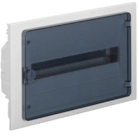 Щит внутр. розподільчий 18мод. (1х18) прозорі дверці, Hager GOLF