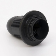 Патрон Е-14 пластиковий, люстра зі стопором, чорний, Takel