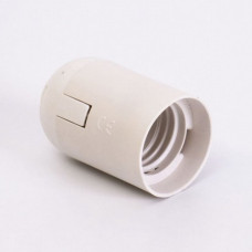 Патрон Е-27 пластиковий, підвісний, білий, Takel