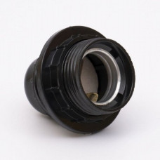 Патрон Е-27 пластиковий, люстра зі стопором, чорний, Takel