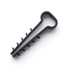 Дюбель ялинка плоска чорна d-14х6мм. 100шт./уп. AWM