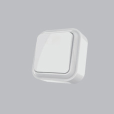 Вимикач  1-кл. накладний AWM TIMA білий  ІР20