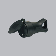 Розетка переносна із з/к та кільцем, каучукова AWM