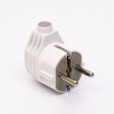 Вилка кутова із з/к 222, 16A, біла TAKEL