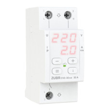 Реле напруги з контролем струму  ZUBR CV2-32 red 2мод.