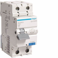 Диф. автоматичний вимикач 1р+N 32А С 30мА Hager NEW-series Диф. автоматичний вимикач 1р+N 32А С 30мА Hager NEW-series
