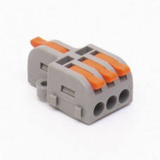 Клема-розгалужувач СМК-813 двостороння сіра 1р/3