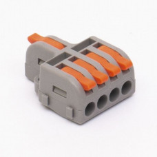 Клема-розгалужувач СМК-814 двостороння сіра 1р/4