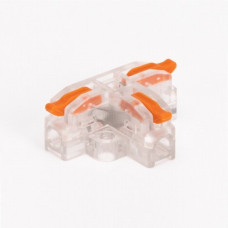 Клема з'єднувальна СМК-Т3, Т-подібна, прозора з кріпленням