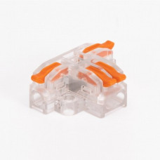 Клема з'єднувальна СМК-Т4, Т-подібна, прозора з кріпленням