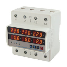 Реле напруги з контролем струму 3ф. RD35VА 3х63А TAKEL